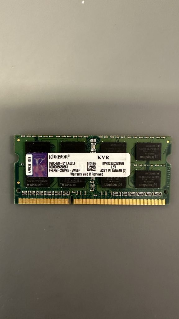 Kingston 2GB DDR3 1333MHz PC3-10600S SO-DIMM 204-Pin 1.5V Non-ECC KVR1333D3S9/2G